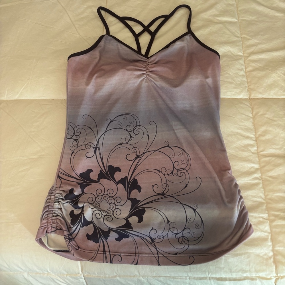 Psychedelic Prana Strappy Tank Top